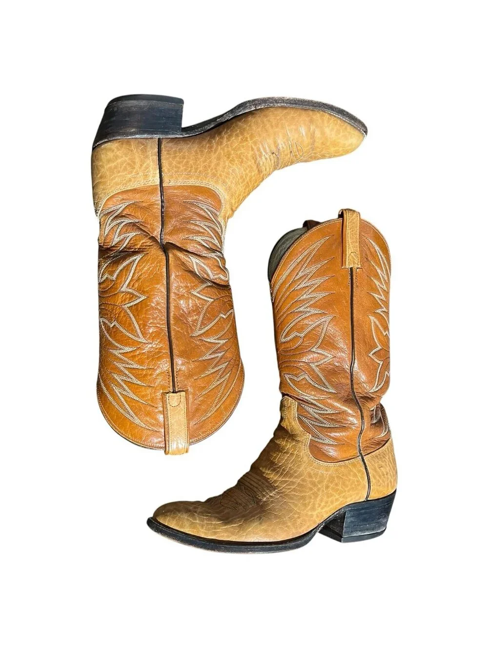 Vintage Dan Post Rhino Cowboy Boots